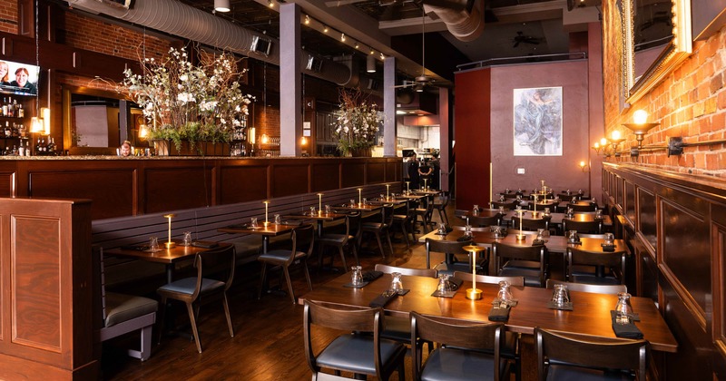 Interior tables ready for guests