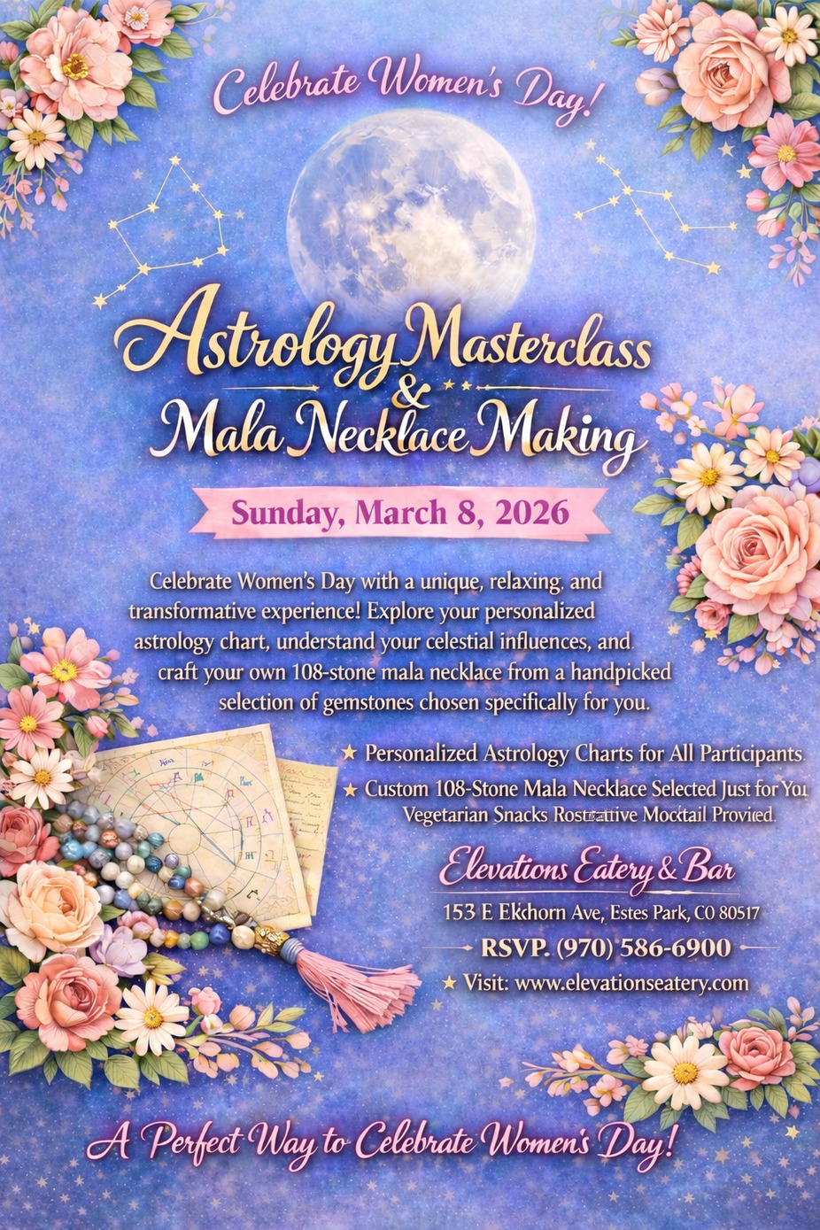 Astrology Masterclass & Mala Necklace Making event photo