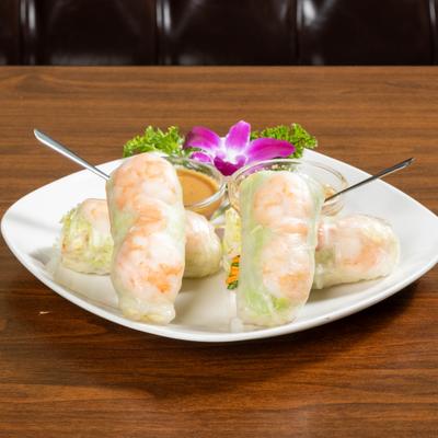 Fresh spring rolls.