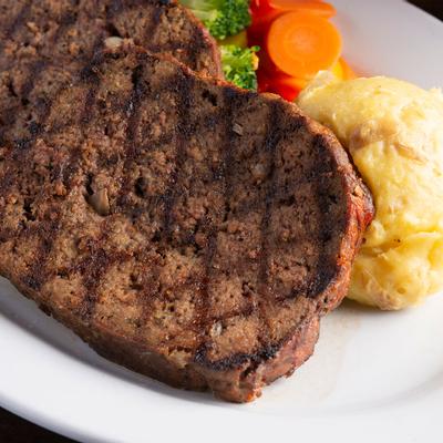 Grilled meat closeup
