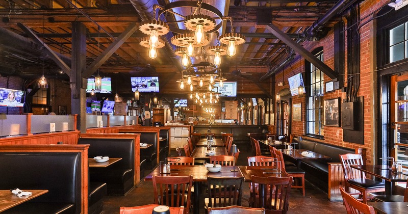 Nicely done interior dining area