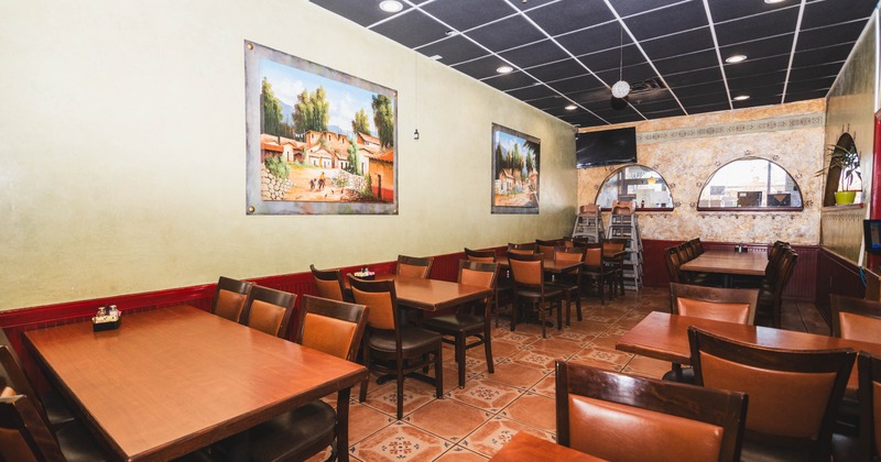Interior, dining area