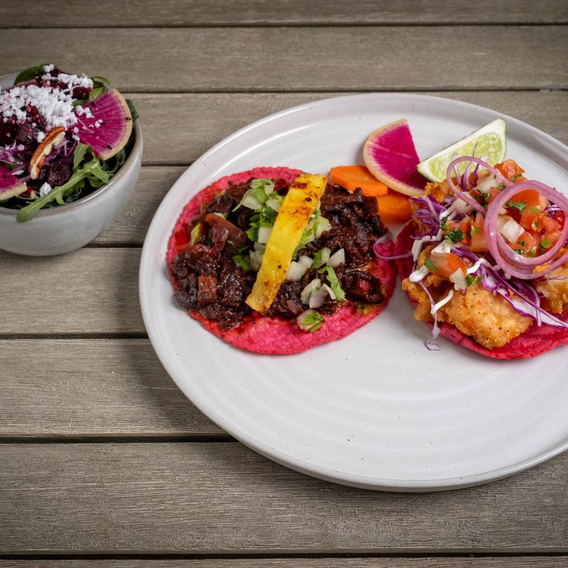 2 Tacos with Salad photo