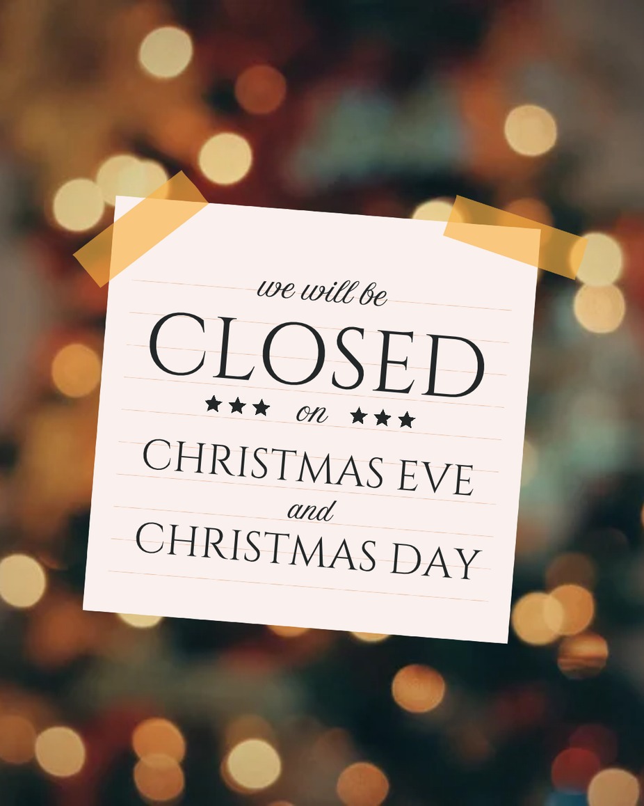 Closed Christmas Eve event photo