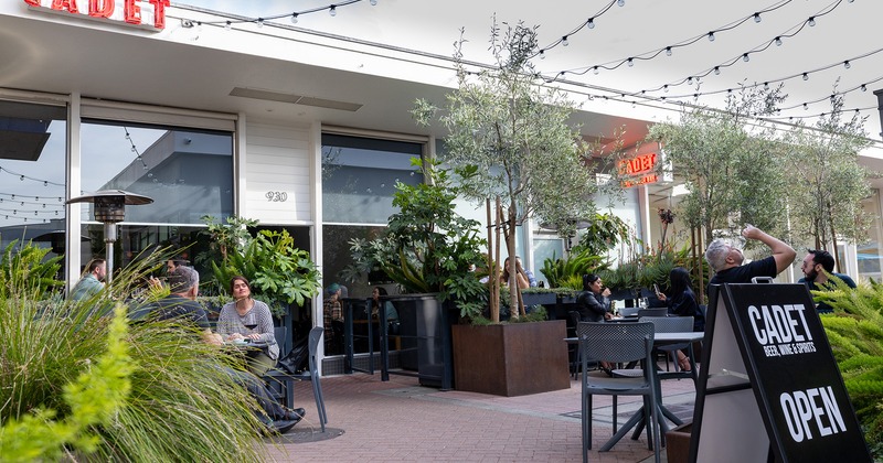 Outdoor patio seating
