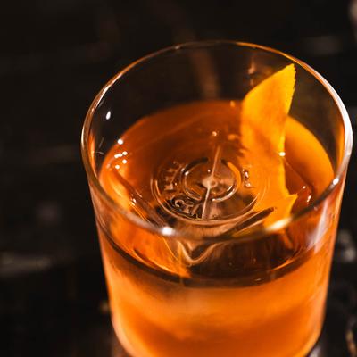 Old Fashioned cocktail.