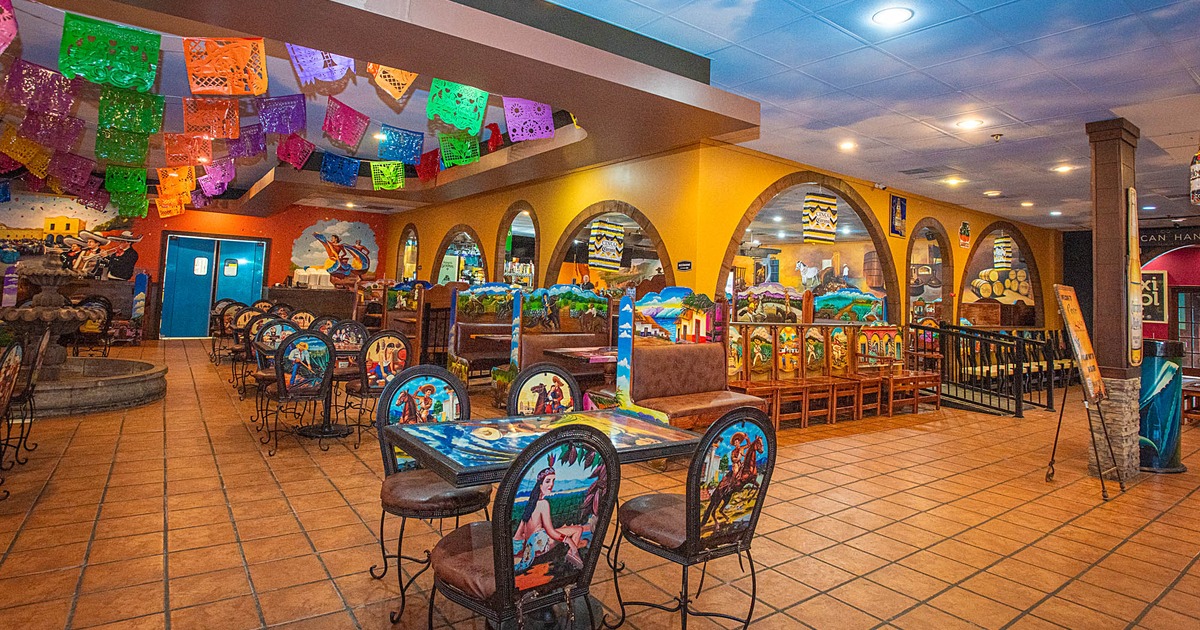 Interior dining area, tables ready for guests