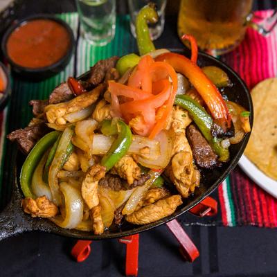 Fajitas plate.