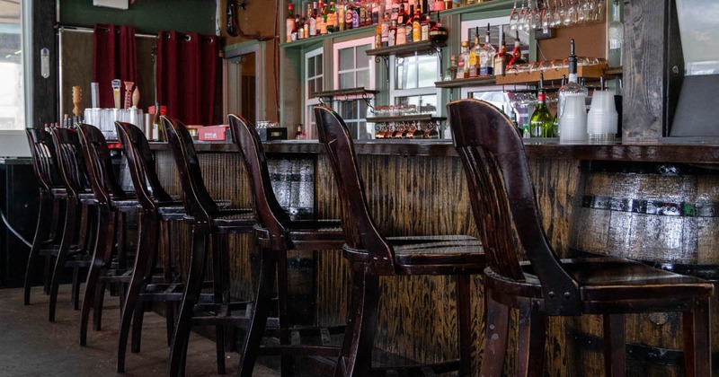 Interior, bar at Coco's Italian
