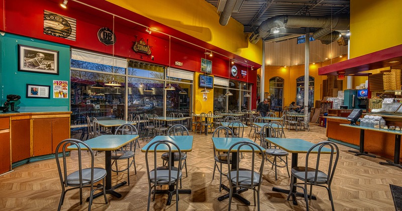 Interior, spacious seating area