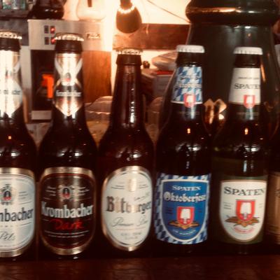 Bottles of different beers