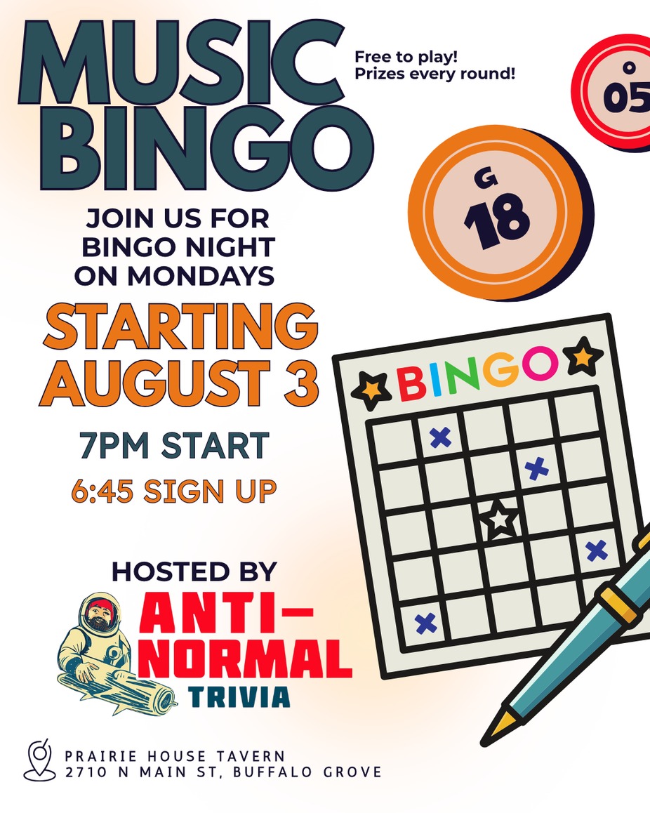 MUSIC BINGO! event photo
