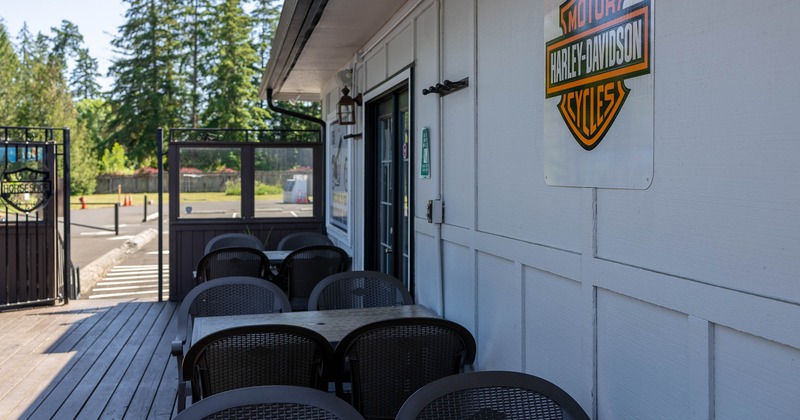 Patio seating area