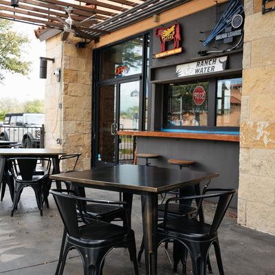 Outdoor seating area.