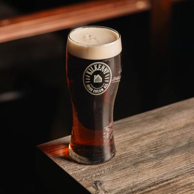 A glass of Irish cream ale.