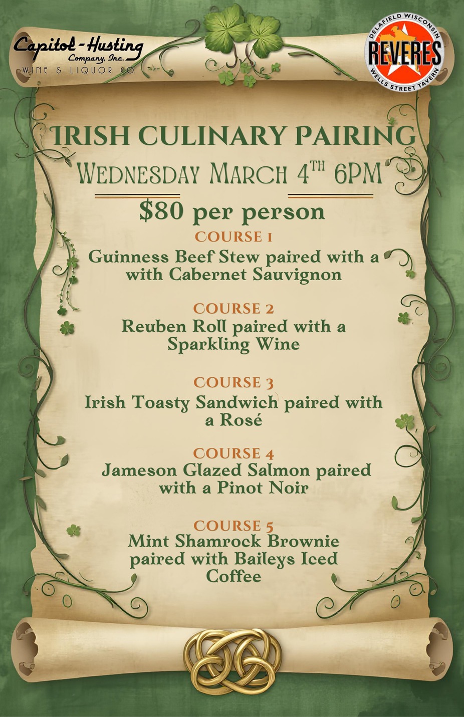 Irish Culinary Pairing event photo