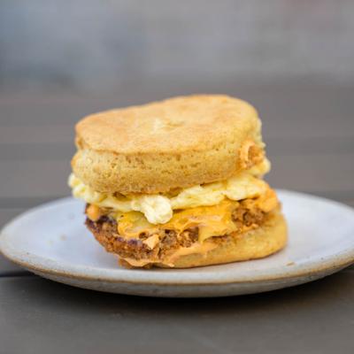 Vegan biscuit sandwich