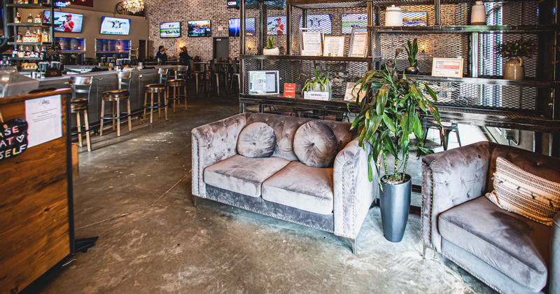 Interior, couch in the sitting area