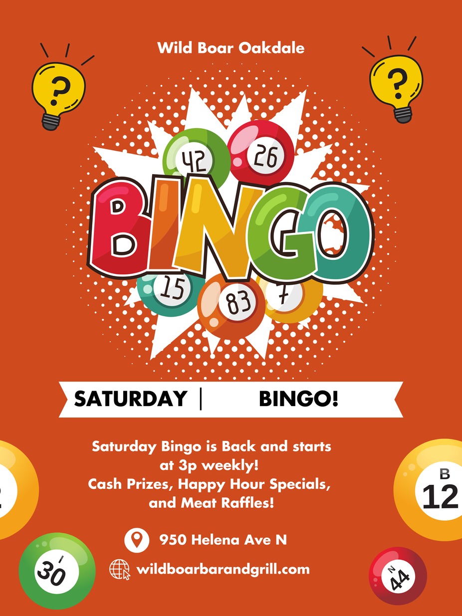 Saturday Bingo! event photo