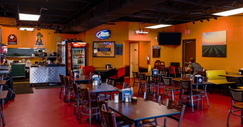 Interior, order service and dining area