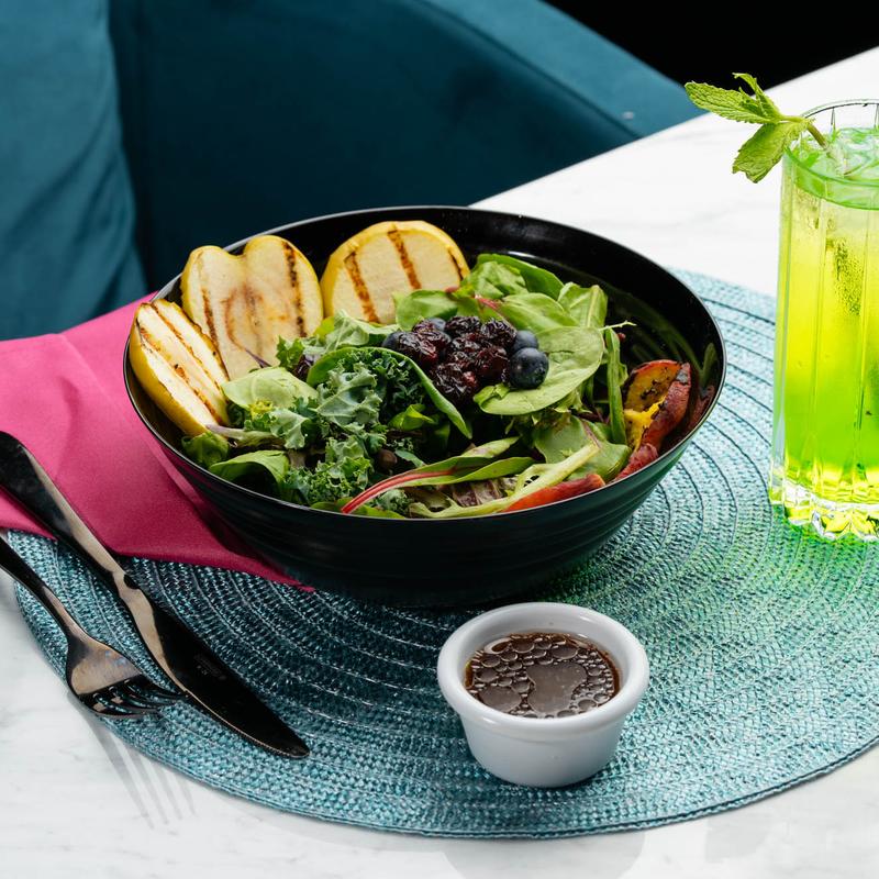 menu item 1 of 7, Allegory Bistro with Grilled Seasonal Fruit Salad