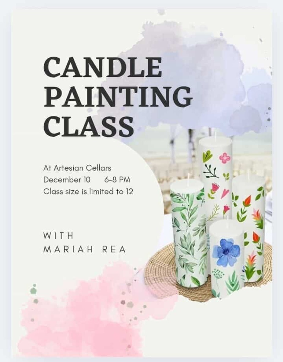 Candle Painting Class with Mariah event photo