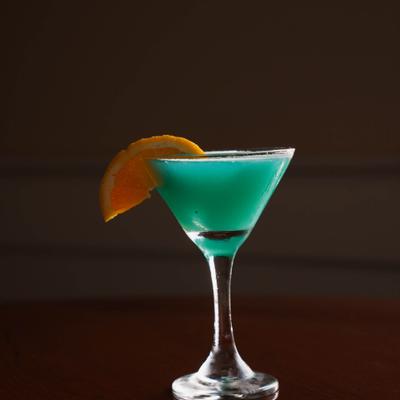 Turquoise Daiquiri cocktail.