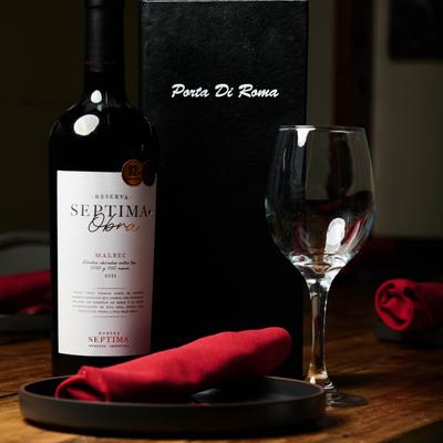 Wine bottle on the table