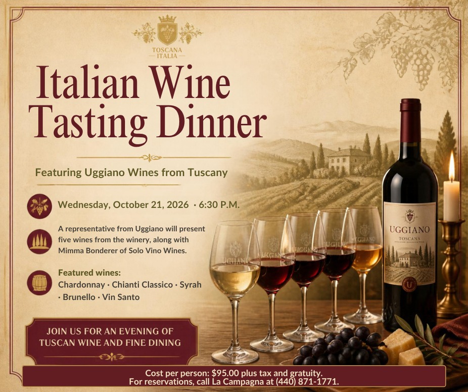 Italian Wine Tasting Dinner event photo