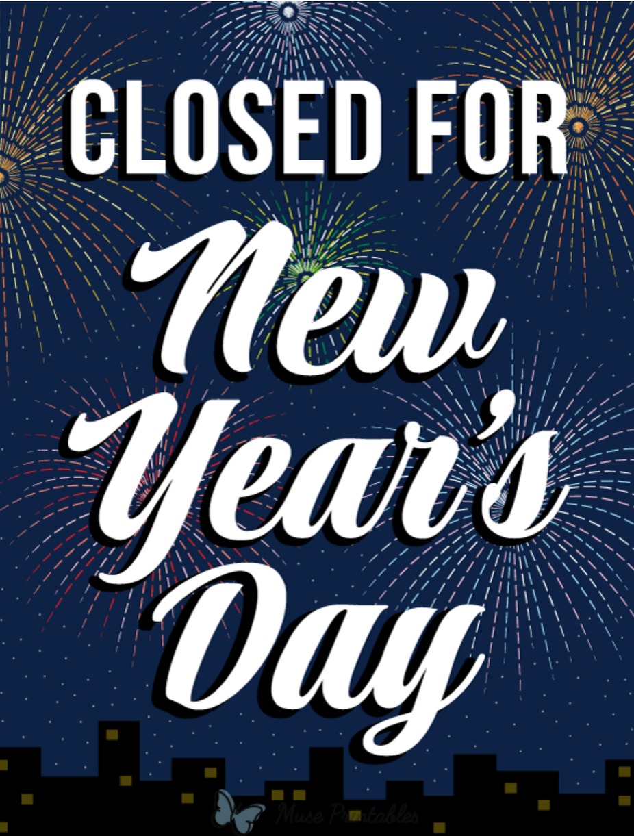 Closed New Years Day event photo