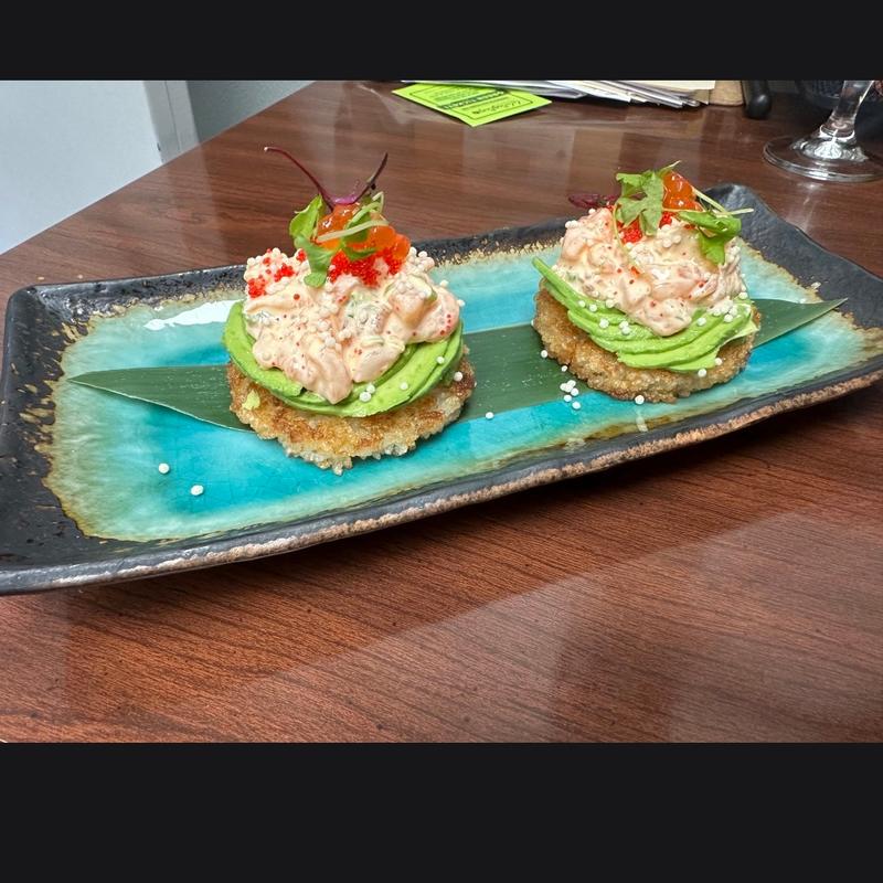 menu item 26 of 28, Spicy Salmon Avocado Toast