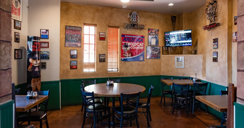 Interior, seating and TV area