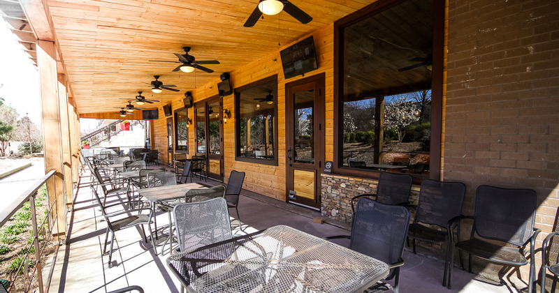 Exterior, patio tables