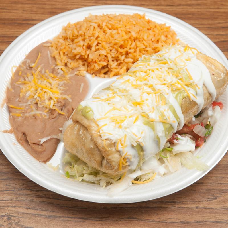 menu item 8 of 9, Chimichanga