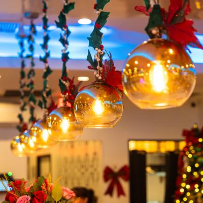 Decorations and lights.