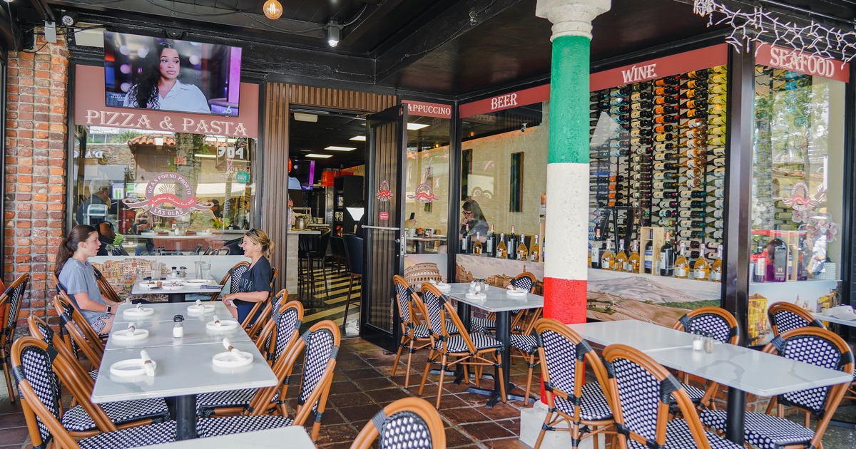 Outdoor dining area