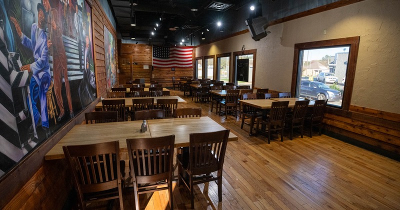 Tables ready for guests