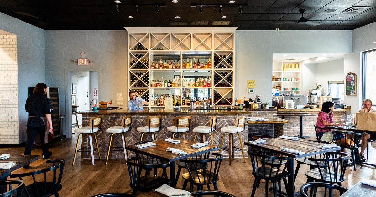 Interior, dining area and bar