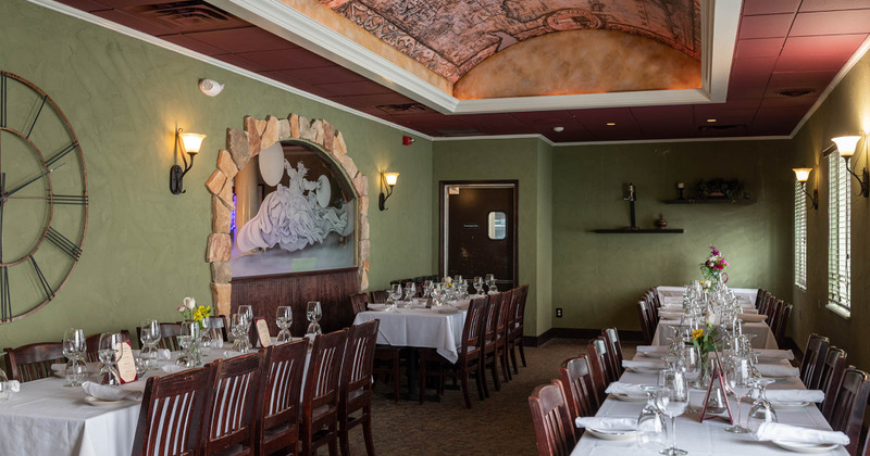 Interior, dining area