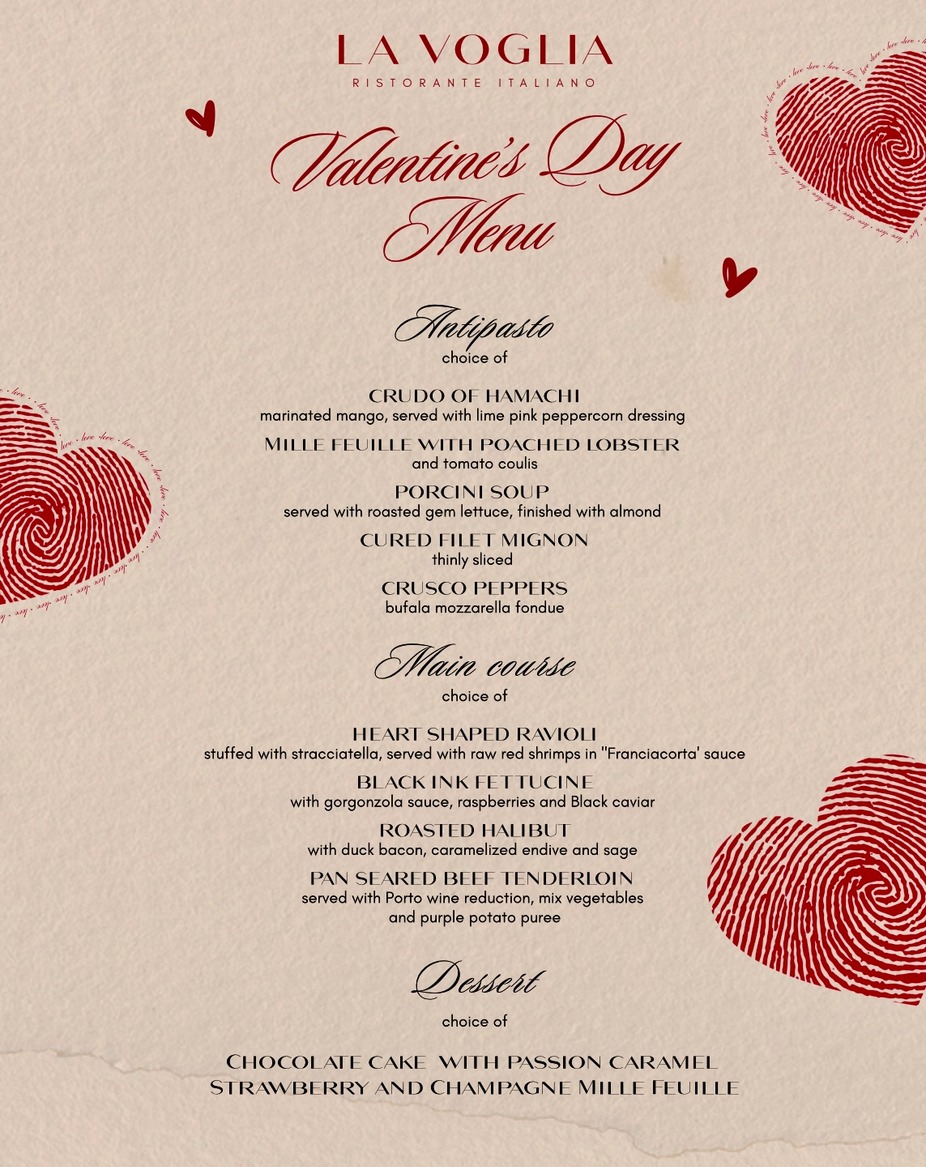 Valentine’s Day at La Voglia 💘 event photo