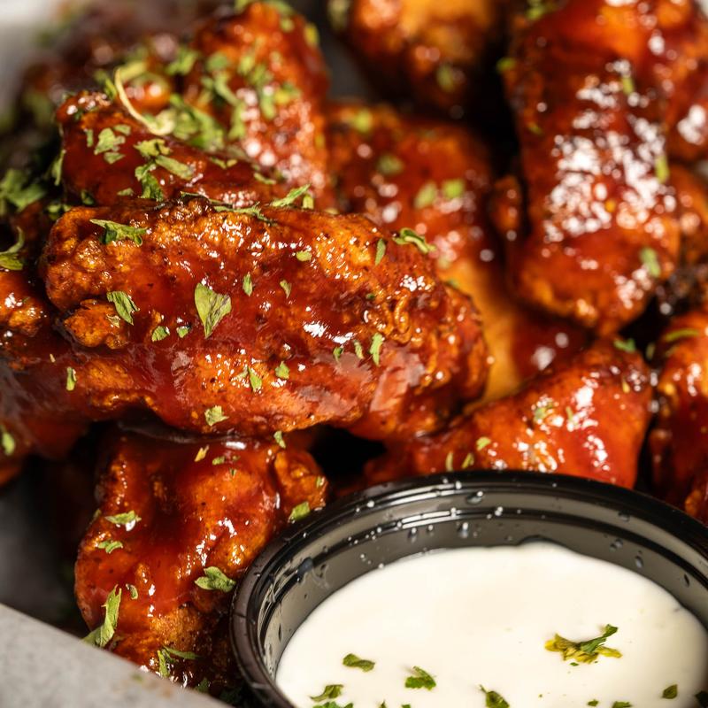 menu item 1 of 7, Hall of Fame Wings (GF) or House Tenders