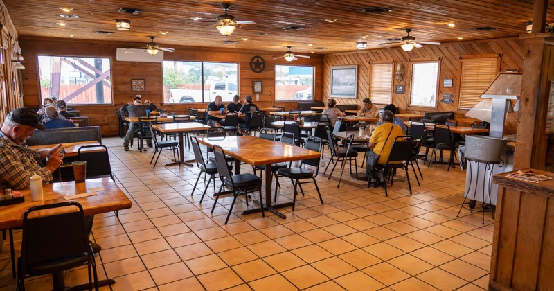 Interior, main seating space