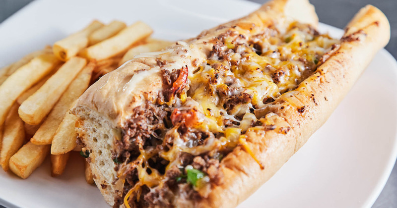 Beef Cheese steak With Fries
