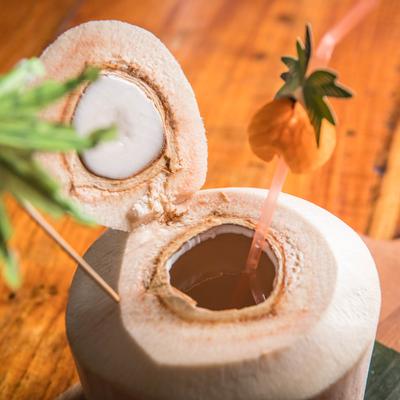 Decorated cocktail