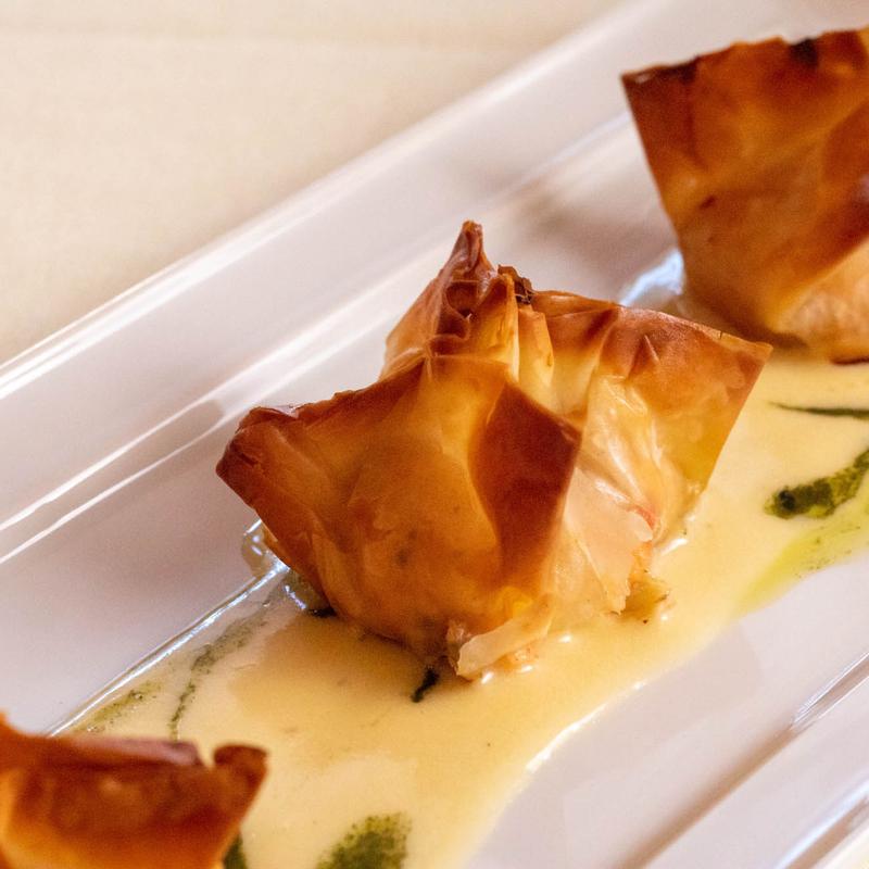 *Lobster, Shrimp & Goat Cheese Purses photo