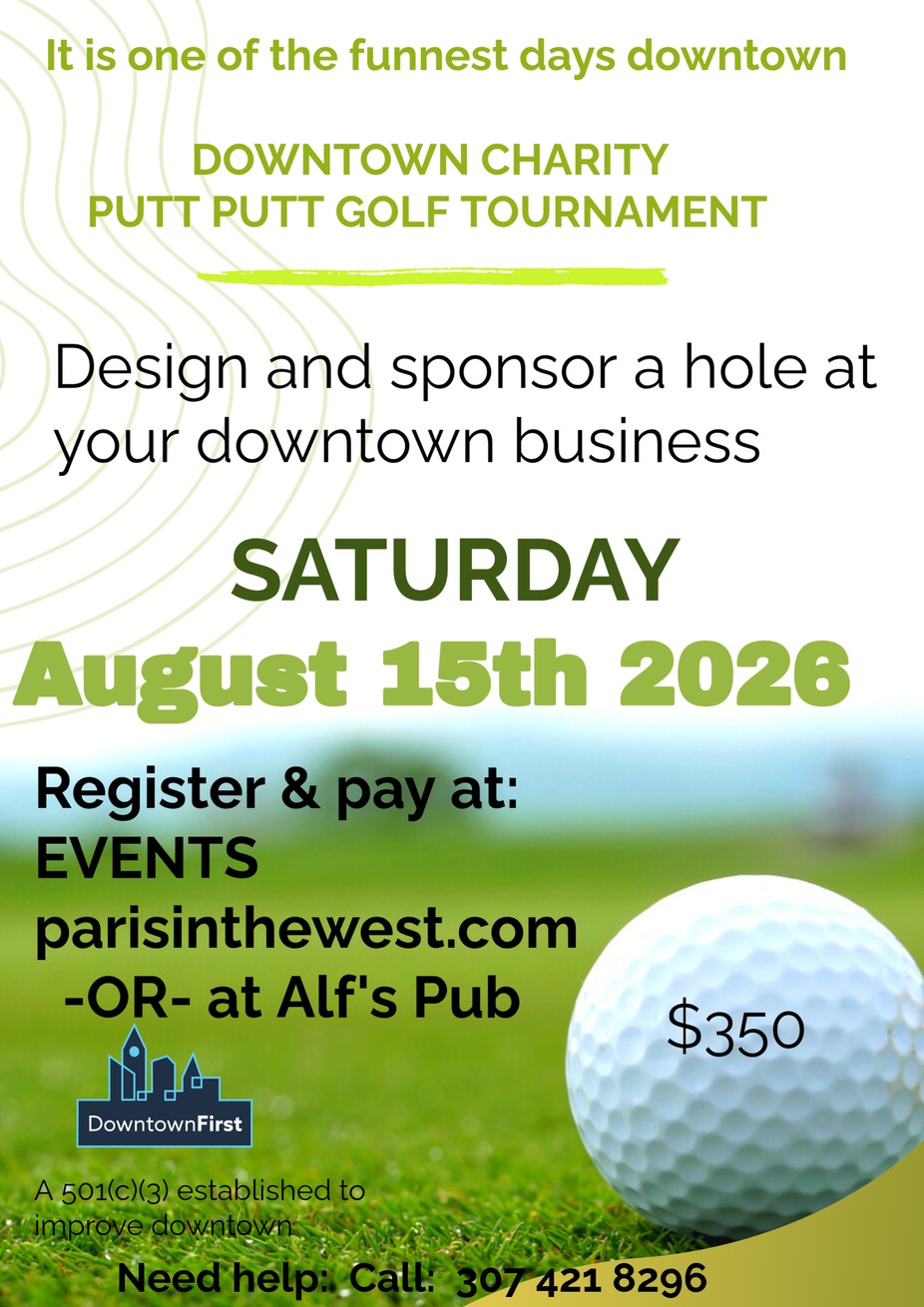 Downtown Putt Putt Golf Tournament - HOLE SPONSOR event photo