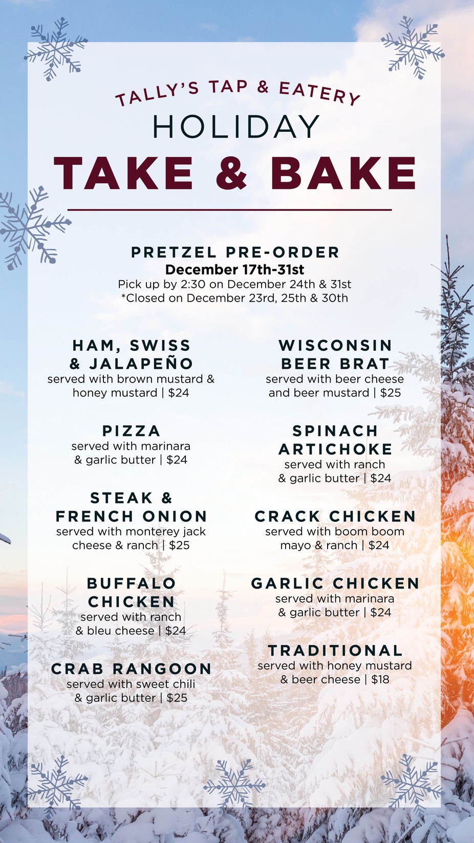 HOLIDAY TAKE N BAKE PRETZELS event photo