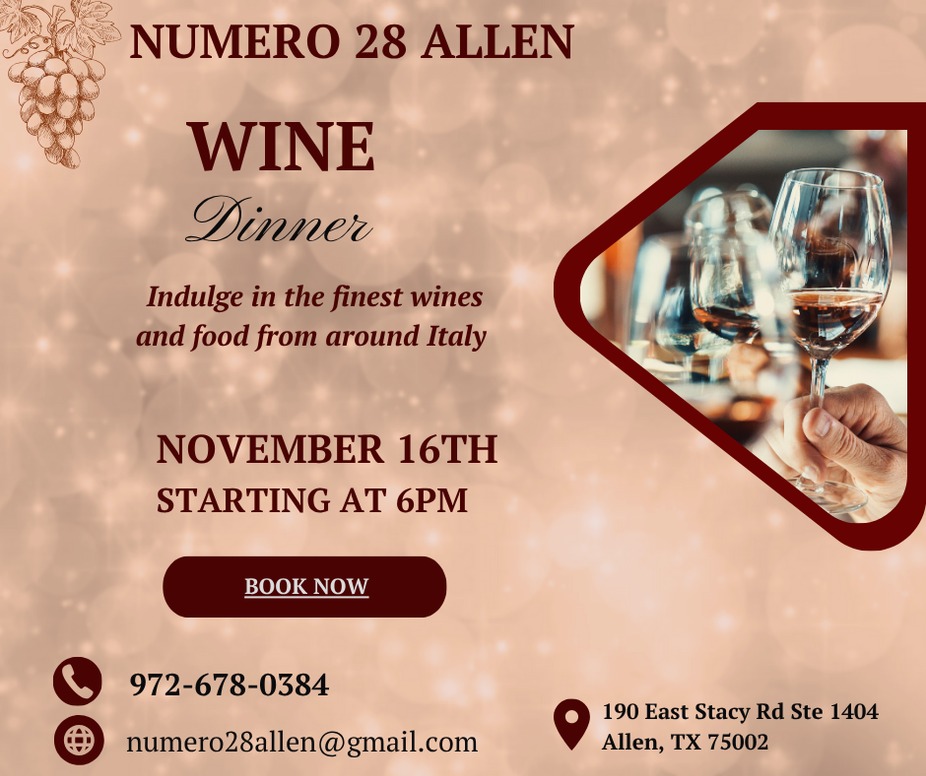 November 16 Wine Dinner event photo