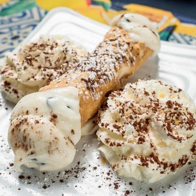 Served Cannoli.