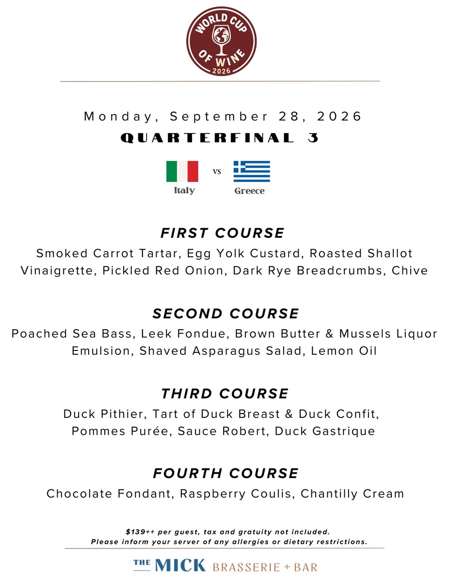 World Cup of Wine Italy vs Greece event